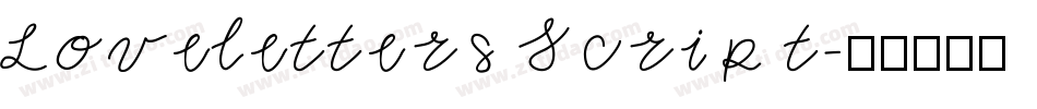 Loveletters Scrip t字体转换